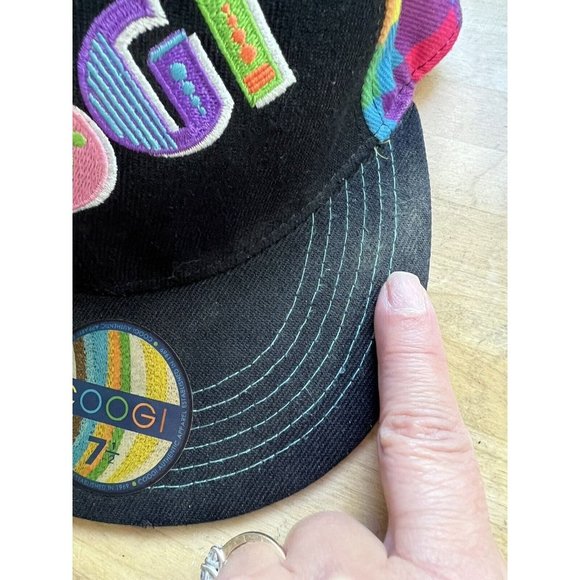 *NEW* VTG COOGI OF AUSTRALIA RAINBOW CHECK FITTED BASEBALL CAP HAT SIZE 7 1/2 - Picture 8 of 9